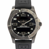 Breitling Aerospace Evo Black Dial Black Rubber Strap Watch for Men - V79363101B1S1