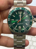 Tag Heuer Formula 1 Men’s Quartz Swiss Made Silver Stainless Steel Green Dial 43mm Watch WAZ1017.BA0842