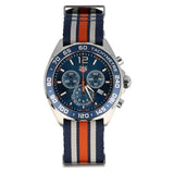 Tag Heuer Formula 1 Quartz Blue Dial Two Tone NATO Strap Watch for Men - WAZ1010.FC8196