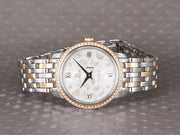 Omega De Ville Prestige Quartz Diamonds Silver Dial Two Tone Steel Strap Watch for Women - 424.25.27.60.52.001