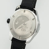 Jam Tangan Tag Heuer Aquaracer Calibre 5 Moon Black Dial Black Nylon Strap untuk Pria - WAY201J.FC6370