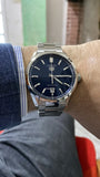 Tag Heuer Carrera Date Blue Dial Silver Steel Strap Watch for Men - WBN2112.BA0639