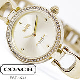 Coach Park Diamonds Silver Dial Gold Steel Strap Watch for Women - 14503171