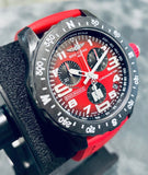 Breitling Endurance Pro Ironman Red Dial Red Rubber Strap Watch for Men - X823109A1K1S1