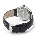 Emporio Armani Classic Quartz Black Dial Black Leather Strap Watch For Men - AR2429