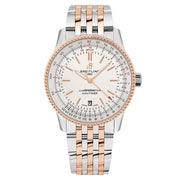 Breitling Navitimer Automatic 41 White Dial Two Tone Steel Strap Watch for Men - U17326211G1U1
