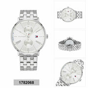 Tommy Hilfiger Jenna Quartz White Dial Silver Steel Strap Watch for Women - 1782068