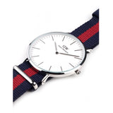 Daniel Wellington Classic Oxford White Dial Two Tone Nylon Strap Watch For Men - DW00100015