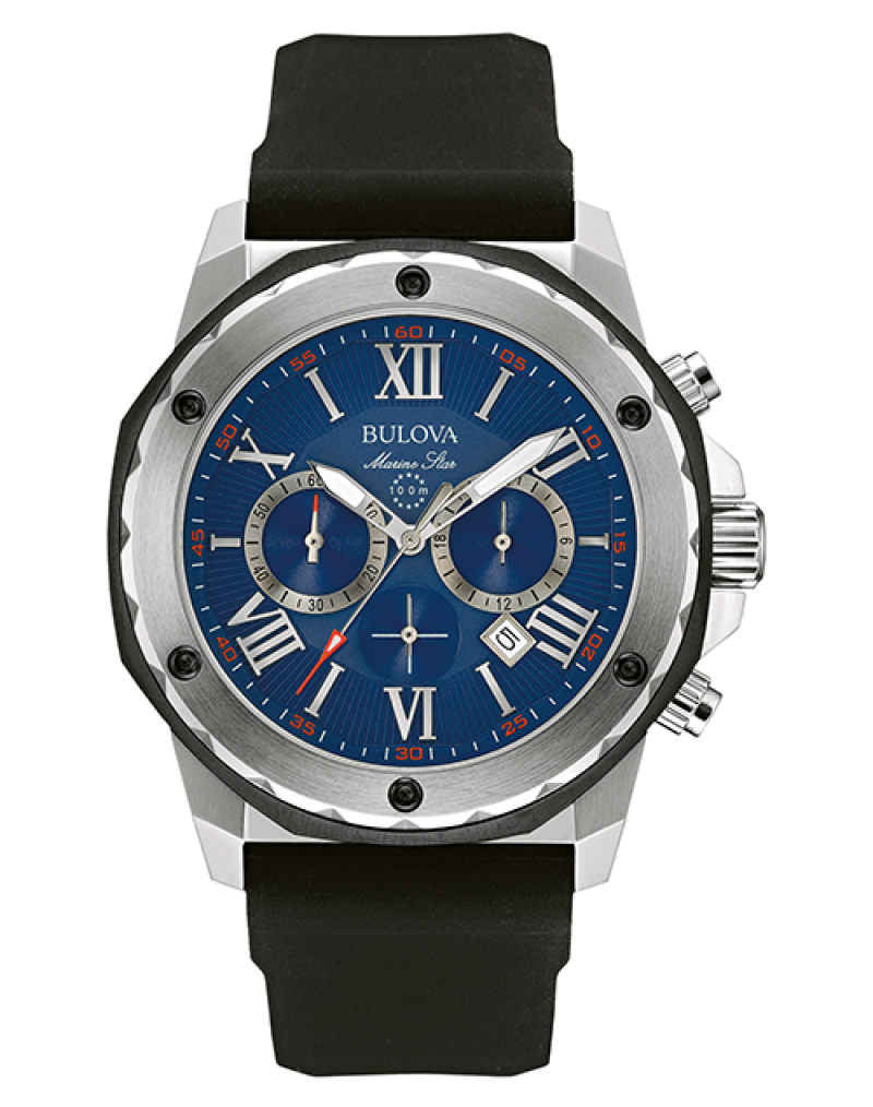 Bulova marine shop star blue dial