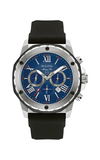 Bulova Marine Star Blue Dial Black Silicone Strap Watch for Men - 98B258