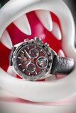 Tag Heuer Formula 1 Mario Kart Chronograph Tourbillion Black Dial Black Leather Strap Watch for Men - CAZ5080.FC6517