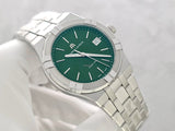 Maurice Lacroix Aikon Date Quartz Green Dial Silver Steel Strap Watch for Men - AI1108-SS002-630-1