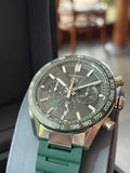 Tag Heuer Carrera Chronograph 44mm Green Dial Green Steel Strap Watch for Men - CBN2A1N.FT6238