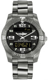 Breitling Aerospace Evo Black Dial Silver Steel Strap Watch for Men - E79363101B1E1