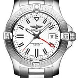 Breitling Avenger Automatic GMT 43 White Dial Black Nylon Strap Watch for Men - A32397101A1X1