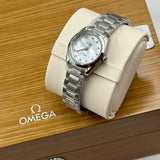 Omega Seamaster Aqua Terra Quartz Diamonds Mother of Pearl Dial Silver Steel Strap Watch for Women - 220.10.28.60.55.001