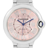 Cartier Ballon Bleu De Cartier Pink Dial Silver Steel Strap Watch for Women - W6920041