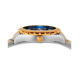 Versace Hellenyium Blue Dial Two Tone Steel Strap Watch for Women - V12060017