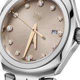 Tag Heuer Link Quartz Brown Dial Silver Steel Strap Watch for Women - WBC131E.BA0649