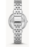 Fossil Jacqueline White Dial Silver Steel Strap Watch for Women - ES3631