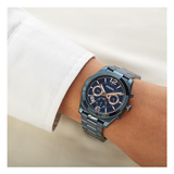 Fossil Perfect Boyfriend Multifunction Blue Dial Blue Steel Strap Watch for Women - ES4093