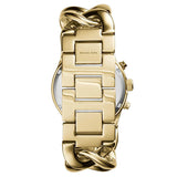 Michael Kors Nini Three Hand Gold Dial Gold Steel Strap Watch For Women - MK3235