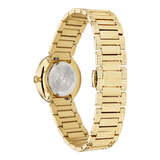 Versace V Virtus Quartz Black Dial Gold Steel Strap Watch For Women - VET300121