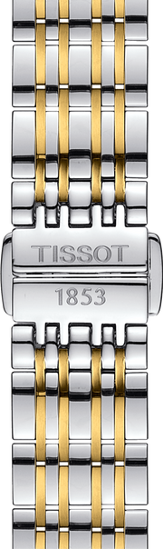 Tissot Carson Lady White Dial Two Tone Steel Strap Watch For Women - T085.210.22.013.00