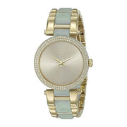 Michael Kors Delray Rose Gold Dial Two Tone Steel Strap Watch for Women - MK4317