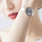 Calvin Klein Seduce Silver Dial Two Tone Steel Strap Watch for Women - K4E2N61X