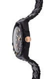 Versace Chain Reaction Quartz Black Dial Black Steel Strap Watch for Men - VEDY00719