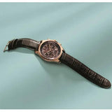 Guess Pursuit Chronograph Brown Dial Brown Leather Strap Watch for Men - W0500G3