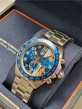 Tag Heuer Formula 1 Gulf Chronograph Blue Dial Silver Steel Strap Watch for Men - CAZ101AT.BA0842