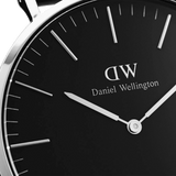 Daniel Wellington Classic Reading Black Dial Black Leather Strap Watch For Men - DW00100135