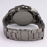 Marc Jacobs Larry Chronograph Black Dial Gunmetal Grey Steel Strap Watch for Men - MBM5031