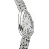 Bvlgari Serpenti Seduttori Quartz White Dial Silver Steel Strap Watch for Women - SERPENTI103141