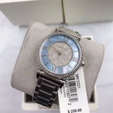 Michael Kors Caitlin Crystal Dial Silver Steel Strap Watch for Women - MK3331