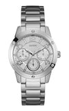 Guess Confetti Silver Dial Silver Steel Strap Watch for Women - W0778L1