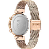 Hugo Boss Flawless White Dial Gold Mesh Bracelet Watch for Women - 1502553