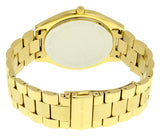 Michael Kors Slim Runway Gold Dial Gold Steel Strap Watch for Women - MK3335