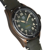 Jam Tangan Pria Tag Heuer Autavia Calibre 5 Automatic Olive Green Dial Green Leather Strap - WBE5190.FC8268