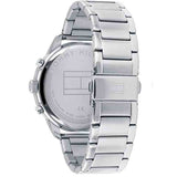 Tommy Hilfiger Chase Multifunction Blue Dial Silver Steel Strap Watch for Men - 1791575