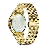 Versace Univers Quartz White Dial Gold Steel Strap Watch for Men - VEBK00518