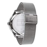 Tommy Hilfiger Harrison Quartz Grey Dial Silver Mesh Bracelet Watch for Men - 1790877