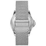 Michael Kors Everest Quartz Blue Dial Silver Mesh Bracelet Watch For Men - MK9082