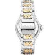 Michael Kors Lennox Three Hand Silver Dial Two Tone Steel Strap Watch For Women - MK7338
