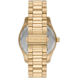 Michael Kors Lexington Quartz Gold Dial Gold Steel Strap Watch For Men - MK8947