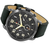 Tommy Hilfiger Briggs Black Dial Black Leather Strap Watch for Men - 1791426