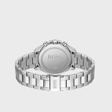 Hugo Boss Novia Chronograph Silver Dial Silver Steel Strap Watch for Women - 1502616