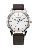 Tissot T Classic Dream White Dial Brown Leather Strap Watch for Men - T033.410.26.011.01